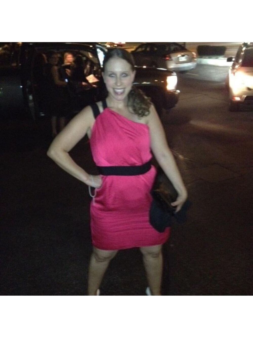 BCBGENERATION One Shoulder Red Dress